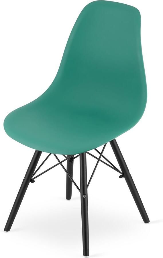 LEOBERT OSAKA stoel groen zwarte poten x 1
