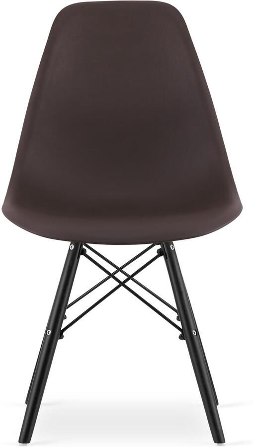 LEOBERT sp. z o.o. sp.k. OSAKA stoel koffie zwarte poten x 4