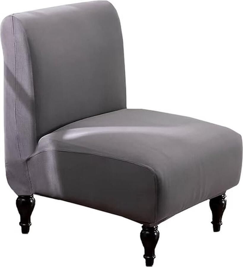 LEONEBEBE Stoelhoes zonder armleuningen Elastische stoelhoes voor woonkamer Jacquard Lycra stof Afneembare hoes Wasbare antislipstoel Hotelkamer Thuis