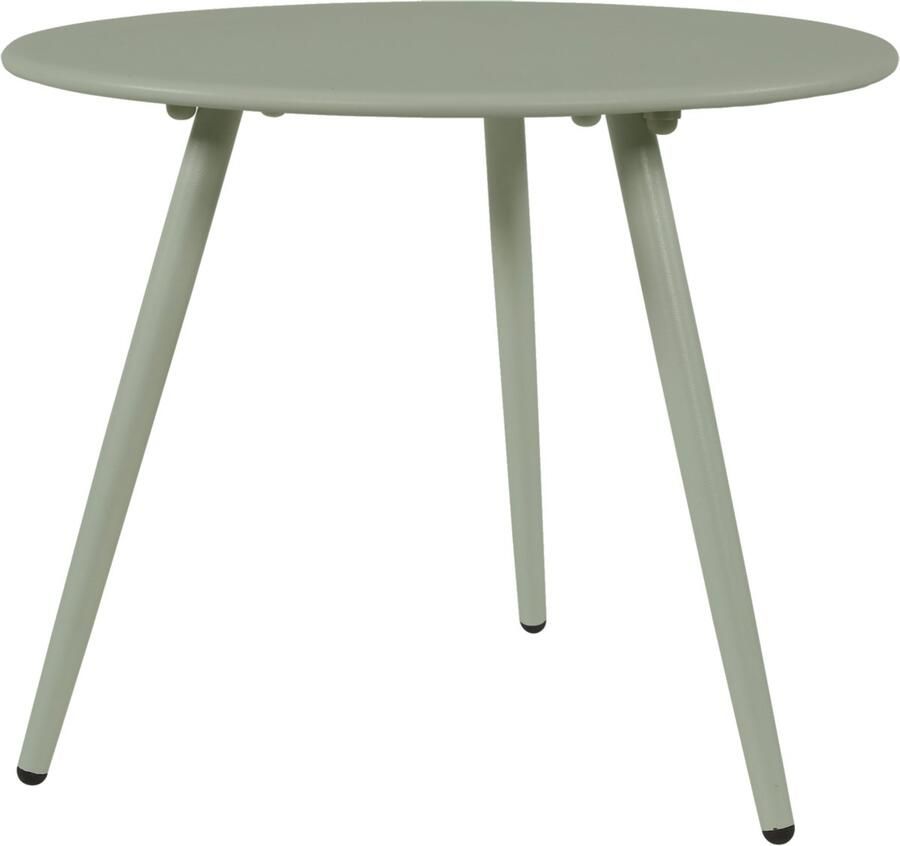 Lesliliving Outdoor Living Bijzettafeltje Rafael metaal groen Ø45x35cm