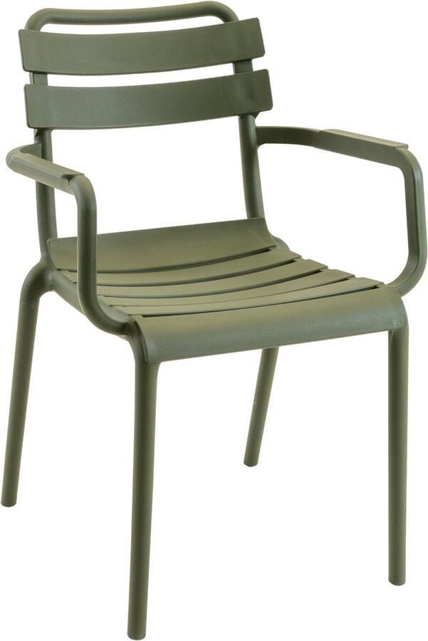 Lesliliving Outdoor Living Stapelstoel Torvi groen