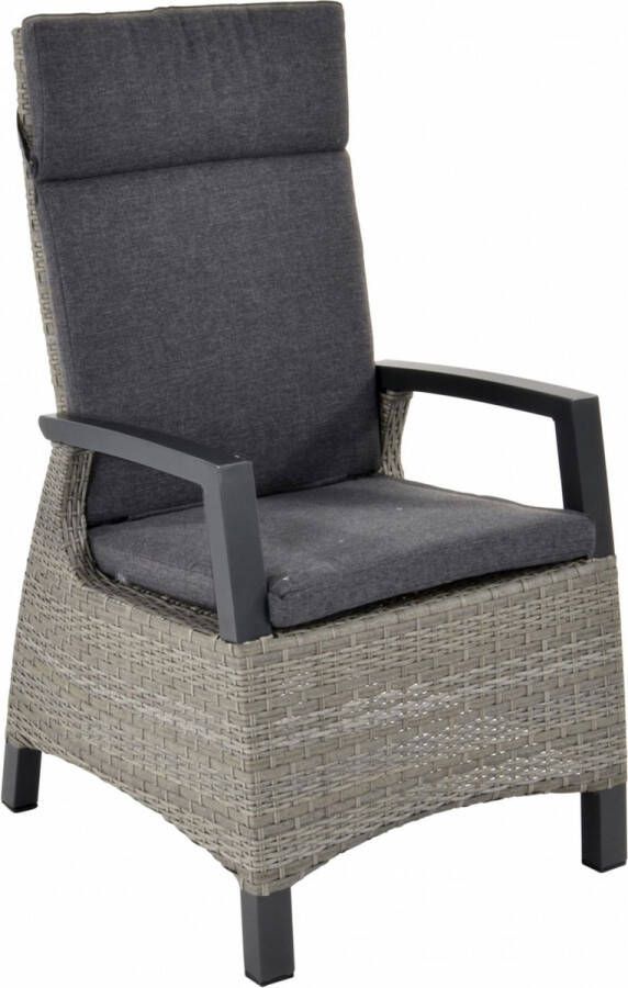 Lesliliving Lesli Living Stoel Prato Brick aluminium + wicker grijs