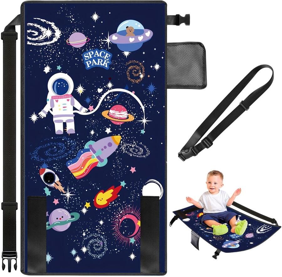 Letuxaamz Vliegtuigstoelverlenger voor kinderen voetensteun voor vliegtuigen reisaccessoires voetenhangmat draagbaar voor vliegreizen peuterreisbed biedt extra veiligheid voor kinderen op vluchten