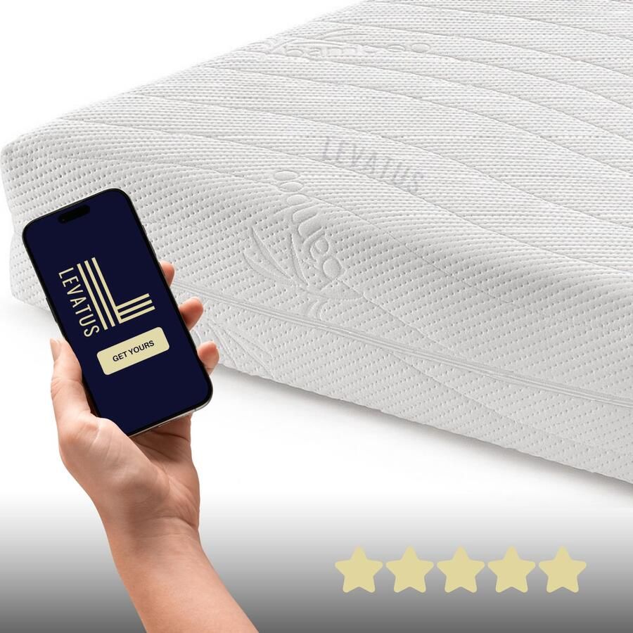 Levatus Premium Matrasbeschermer 120x200 met Rits Beschermende Matrashoes voor Matrassen van 18 19 20cm dikte