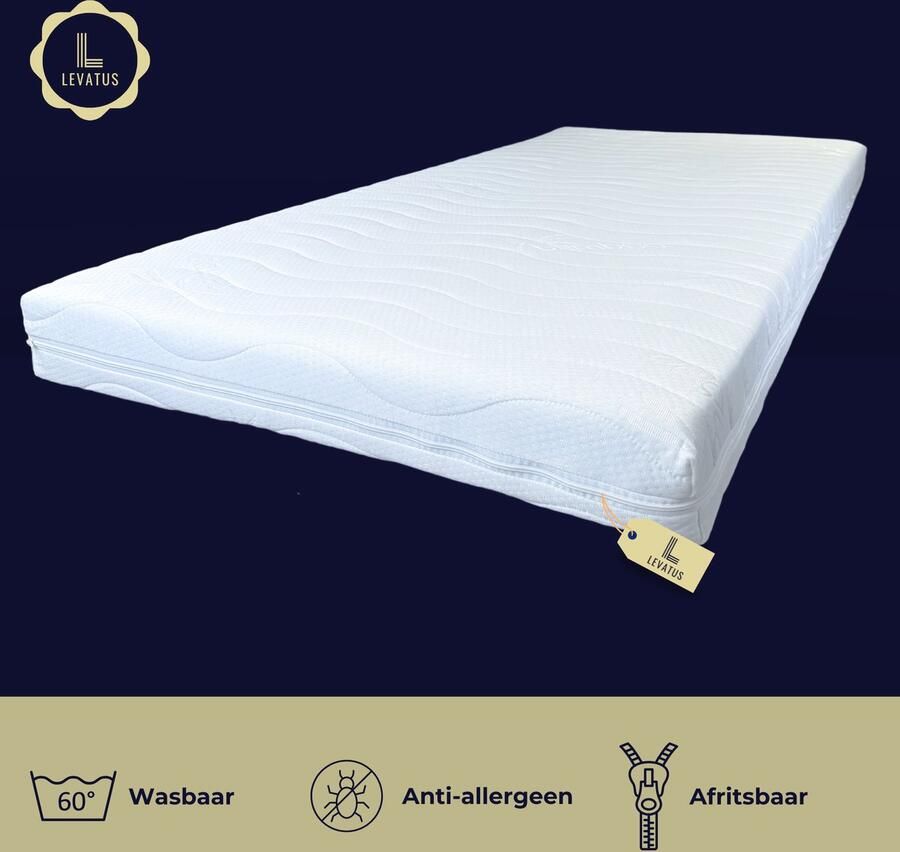 Levatus Topper Hybride 120x200x12 cm: Optimaal Comfort en Ondersteuning