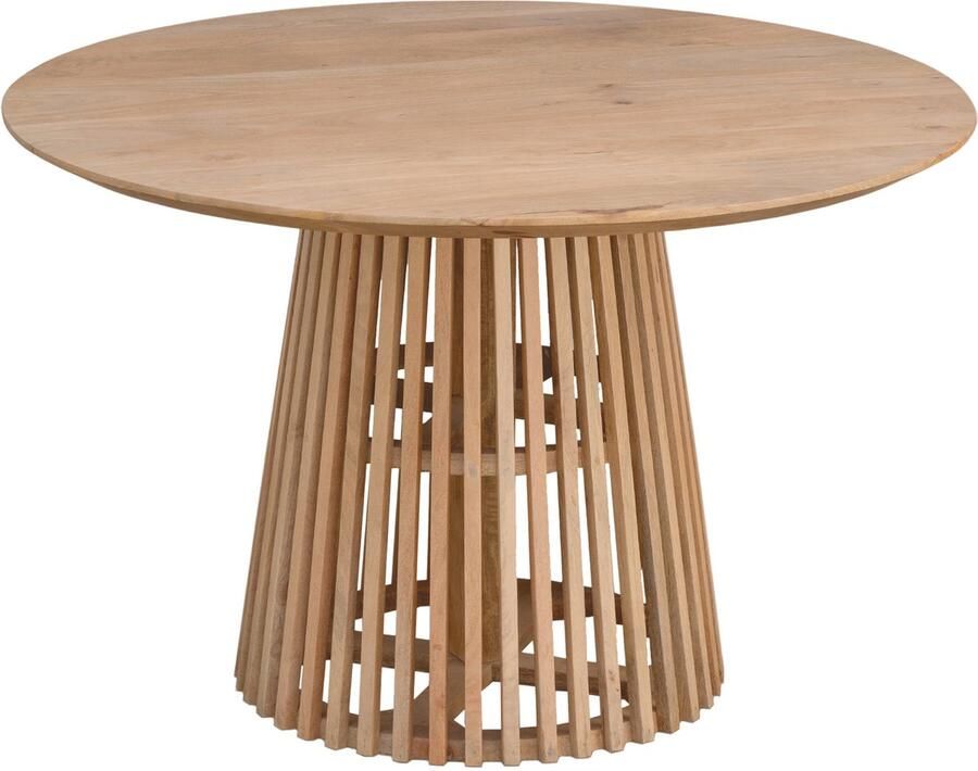 Lewis & Loft Eettafel Levi – FSC -gecertificeerd mangohout – Rond – Ø 120 cm – Naturel