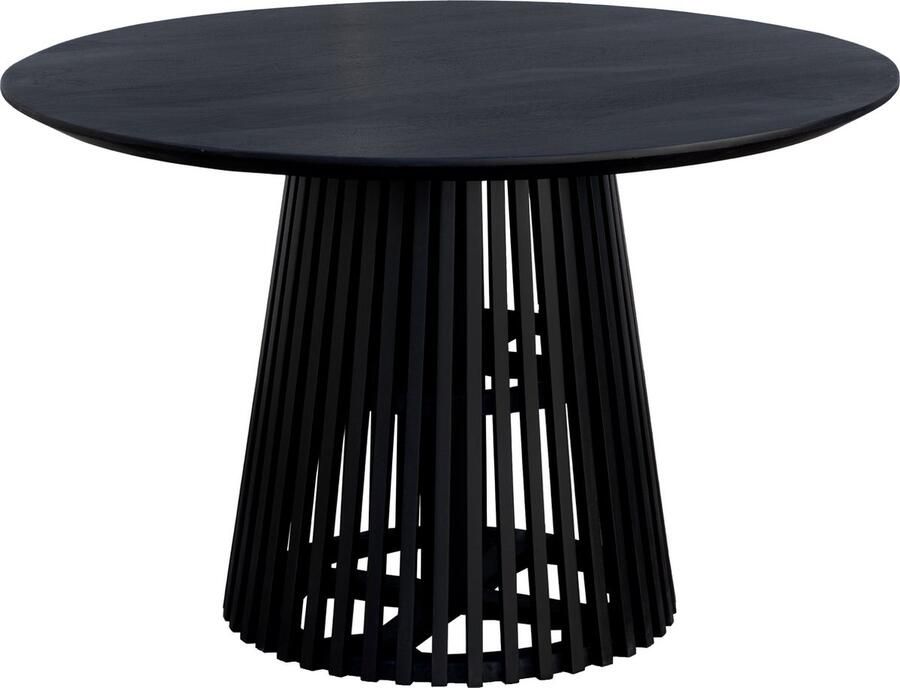 Lewis & Loft Eettafel Levi – Rond – FSC -gecertificeerd mangohout – Ø120 cm – Zwart