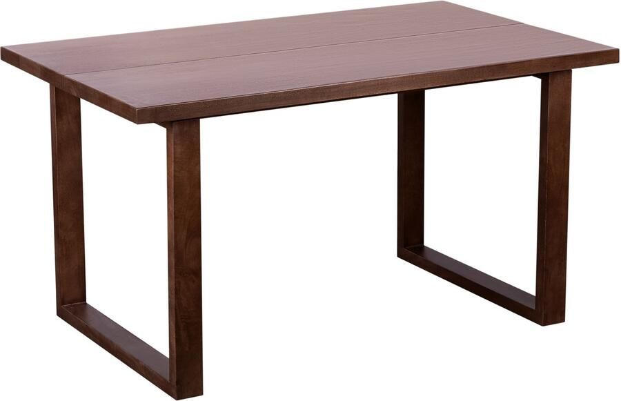 Lewis & Loft Eettafel Lore Rechthoek FSC -gecertificeerd mangohout 140x85 cm Walnoot bruin