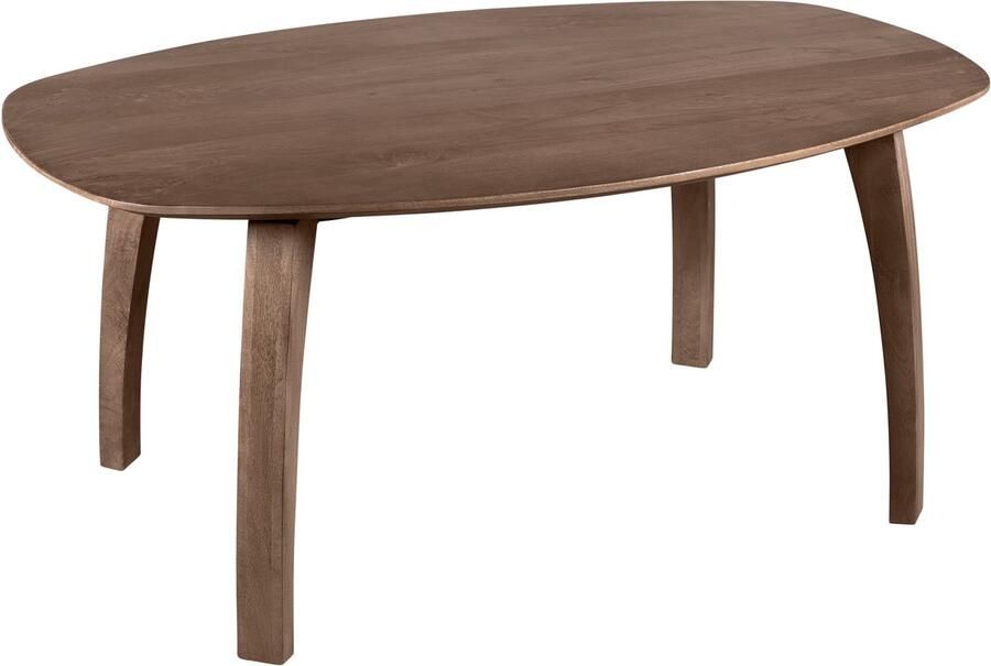 Lewis & Loft Eettafel Luna FSC gecertificeerd mangohout Deens ovaal 160 x 100 cm Bruin