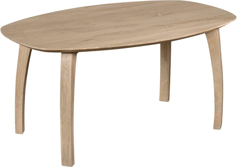 Lewis & Loft Eettafel Luna FSC gecertificeerd mangohout Deens ovaal 160 x 100 cm Naturel