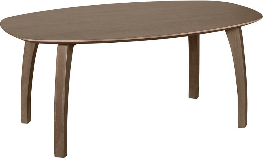 Lewis & Loft Eettafel Luna FSC gecertificeerd mangohout Deens ovaal 180 x 100 cm Bruin