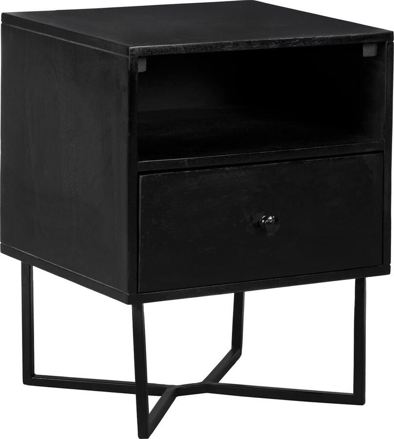 Lewis & Loft Nachtkastje Lot FSC mangohout Zwart