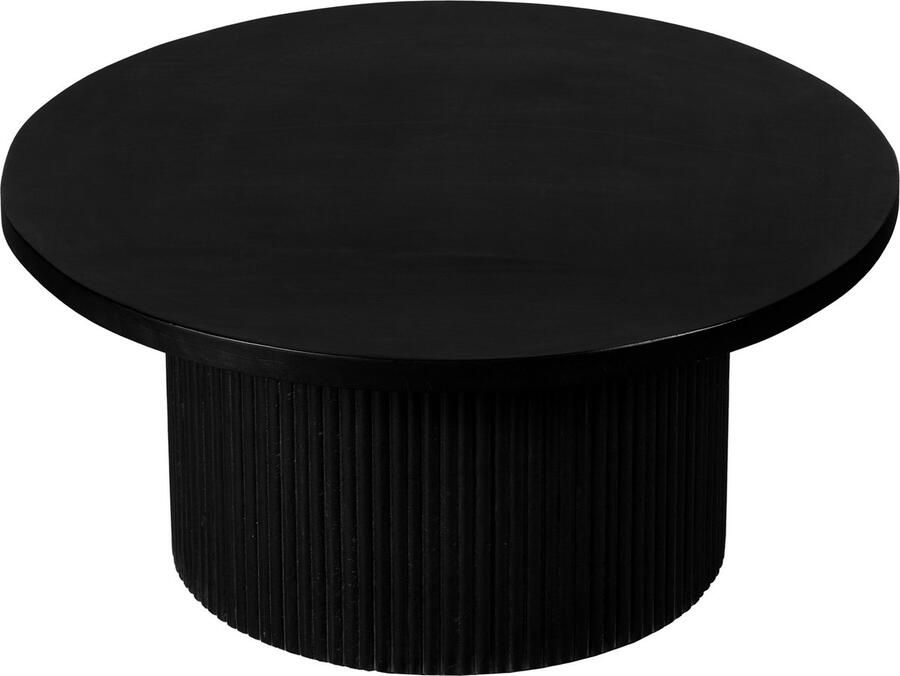 Lewis & Loft Ronde salontafel Laila FSC Mangohout Rond ⌀70 Zwart