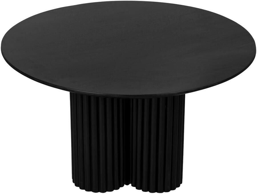 Lewis & Loft Salontafel Lane Rond ⌀80 cm FSC -gecertificeerd mangohout Zwart