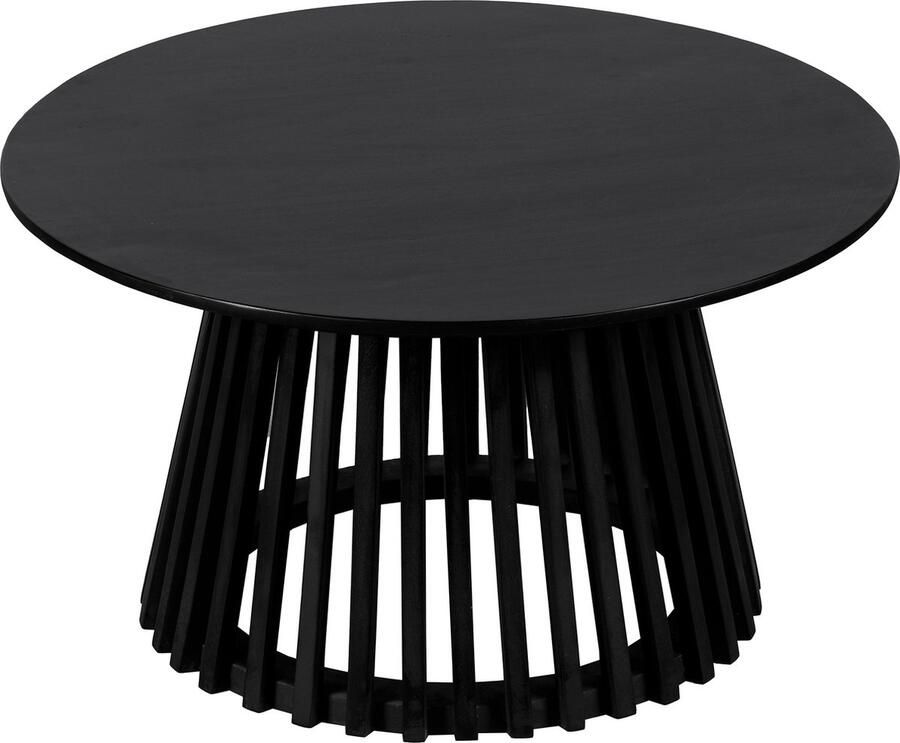 Lewis & Loft Salontafel Levi FSC mangohout Rond ⌀70 Zwart