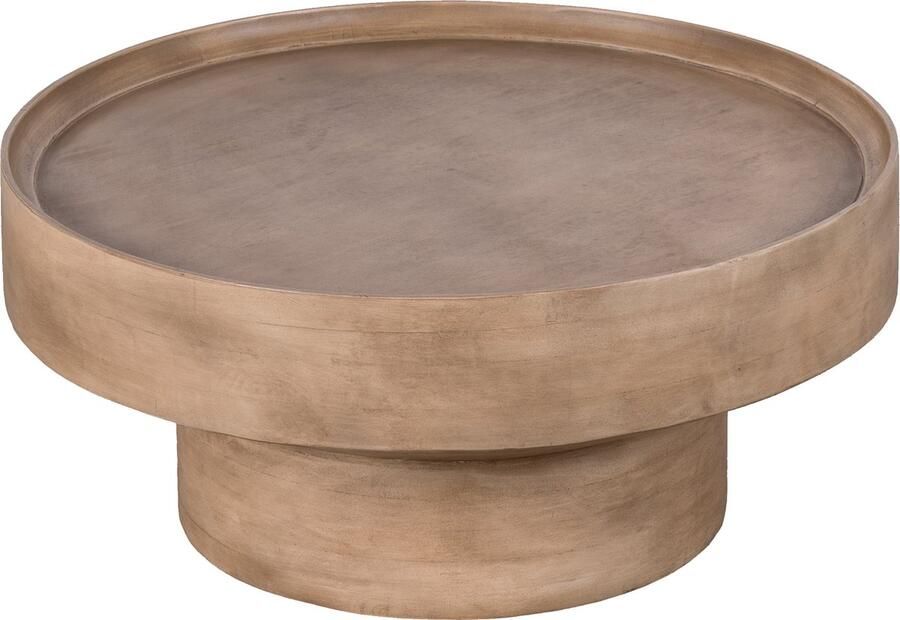 Lewis & Loft Salontafel Luus FSC -gecertificeerd mangohout Rond ⌀80 cm Mat bruin