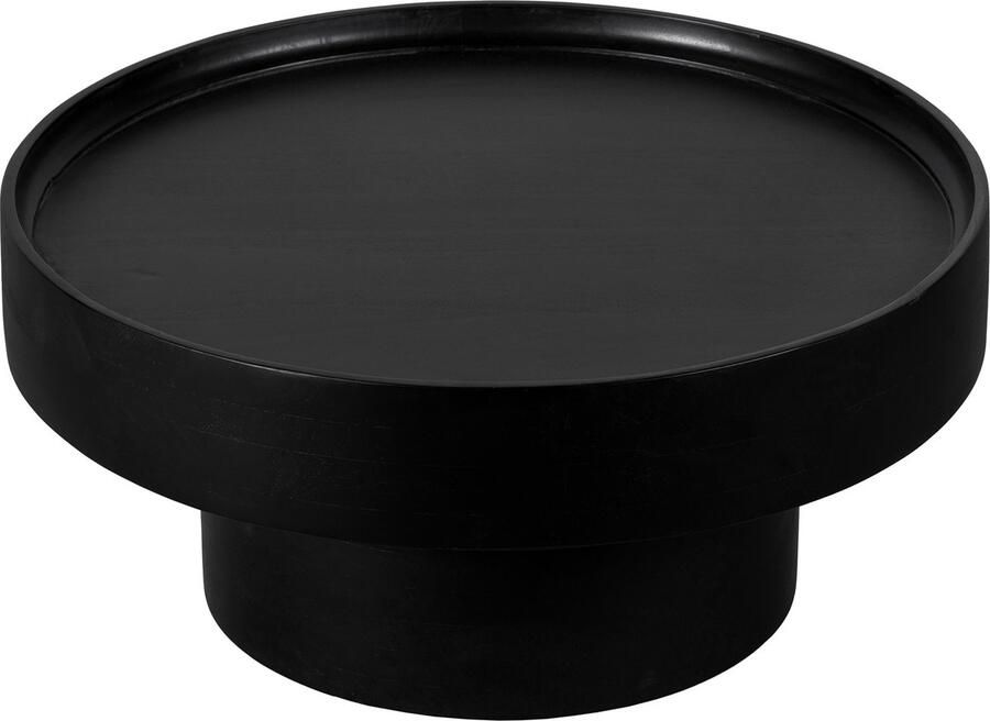 Lewis & Loft Salontafel Luus FSC mangohout – Rond ⌀80– Zwart