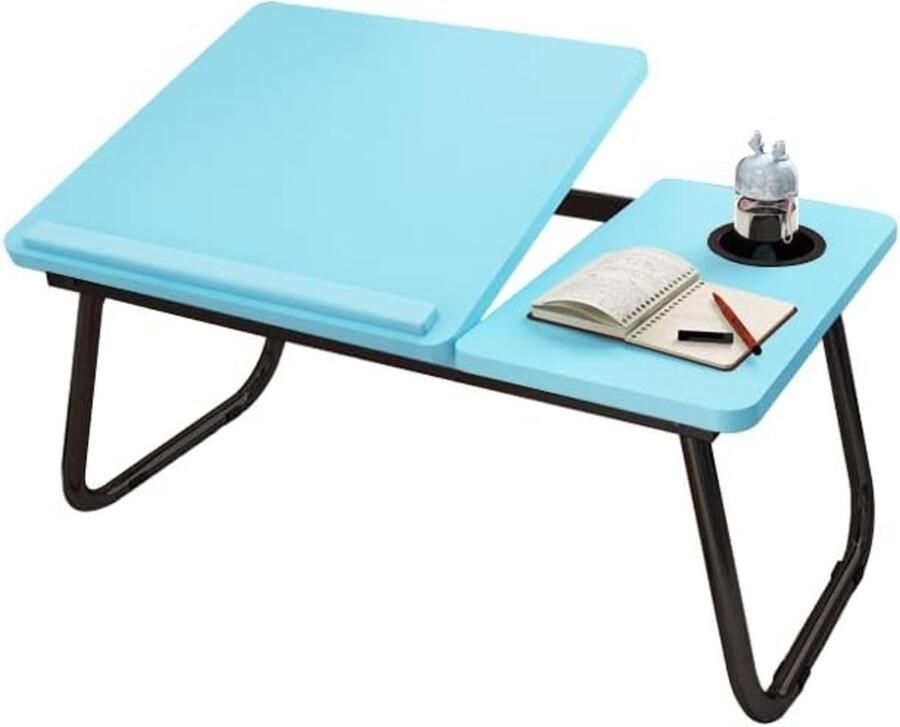 Lexium Store Lexium Bedtafeltje voor op Bed Laptoptafel Bedtafel Banktafel Laptoptafel verstelbaar Ontbijttafel
