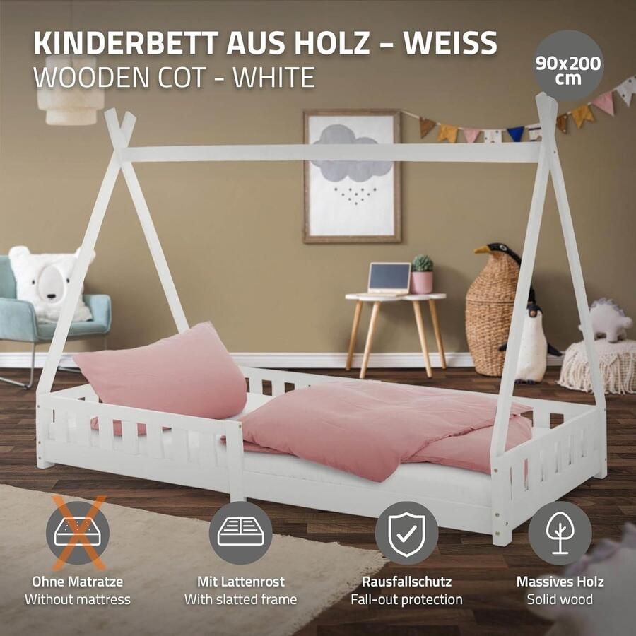 Lexium Store Lexium Grondbed Peuterbed Kinderbed Bedhuisje Huisbed Grondbed Peuter Laag Bed Vloerbed