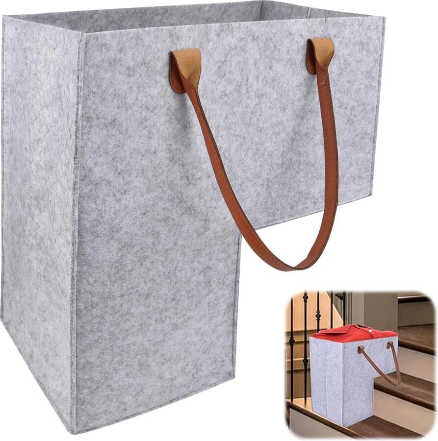 Lexium Store Lexium Trapmand Trappenmand-organizer Trap Mand Opbergmand trap Multifunctionele trapmand Opbergcontainer met touwgrepen
