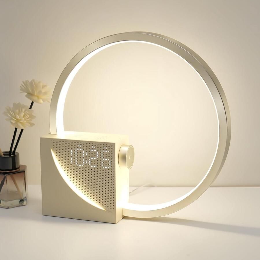Lexium Store Lexium Wake-Up Light Bed Sfeerlamp Digitale Wekker Lichtwekker Wake up light wekker Wake-up lights