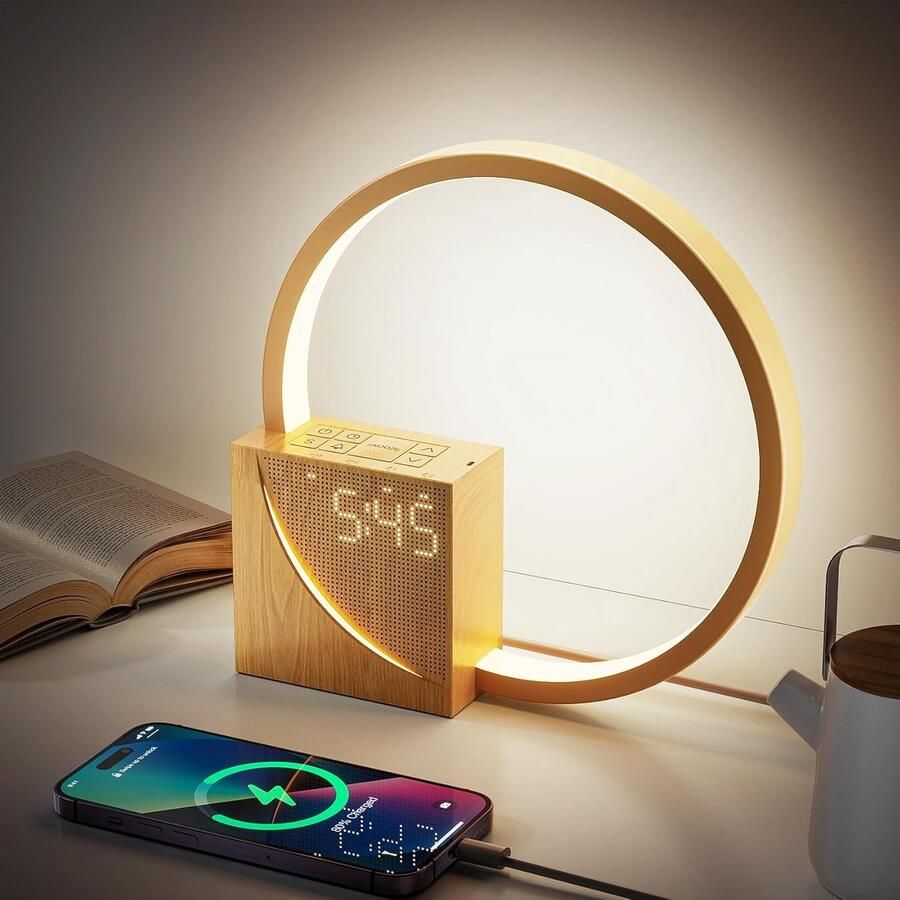 Lexium Store Lexium Wake-Up Light Bed Sfeerlamp Digitale Wekker Lichtwekker Wake up light wekker Wake-up lights