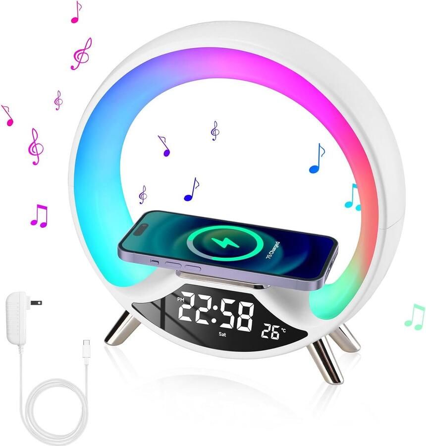 Lexium Store Lexium Wake-Up Light Bed Sfeerlamp Digitale Wekker Lichtwekker Wake up light wekker Wake-up lights