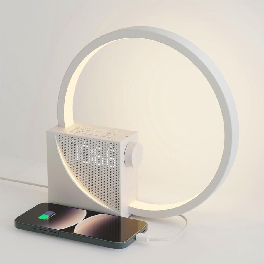 Lexium Store Lexium Wake-Up Light Bed Sfeerlamp Digitale Wekker Lichtwekker Wake up light wekker Wake-up lights