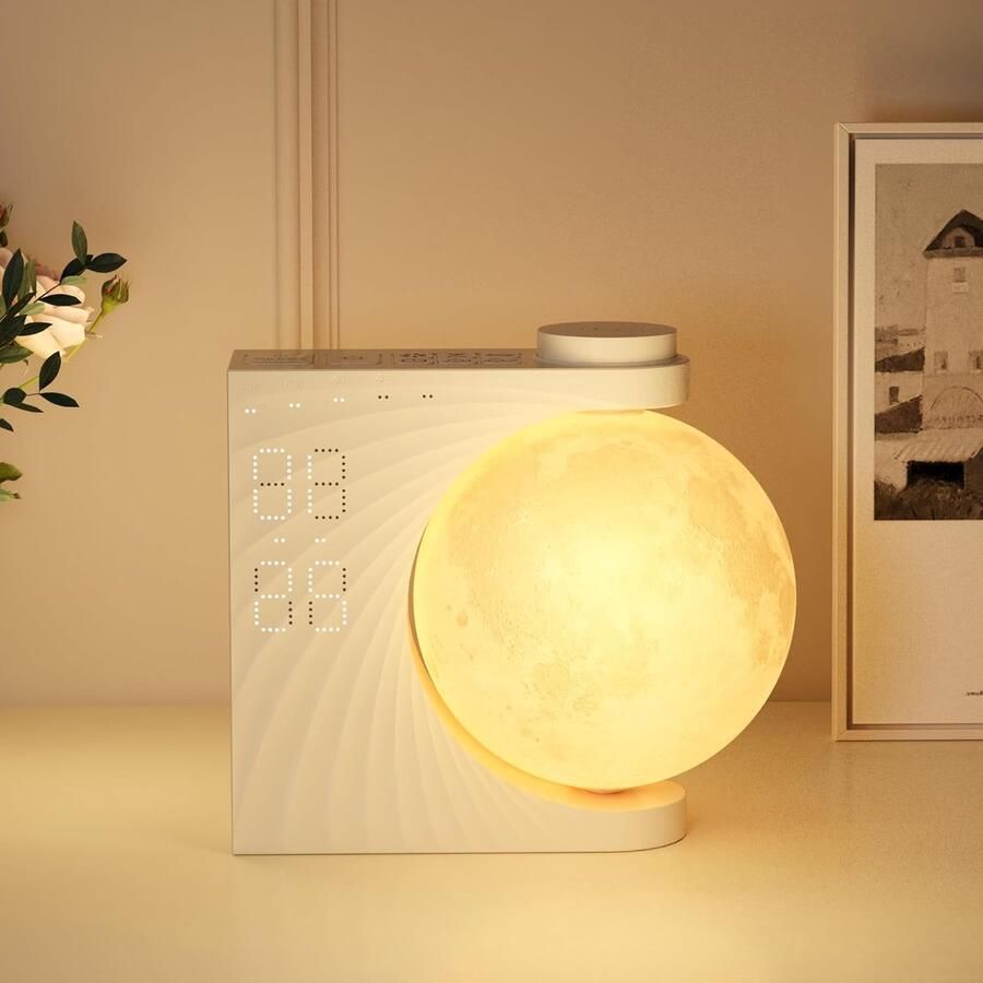 Lexium Store Lexium Wake-Up Light Bed Sfeerlamp Digitale Wekker Lichtwekker Wake up light wekker Wake-up lights