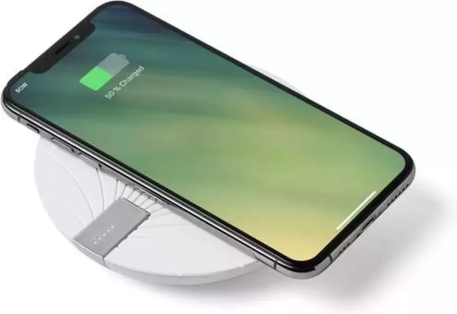 Lexon Bali 2 in 1 Draadloze Oplader met Ingebouwde Power Bank 5000 mAh