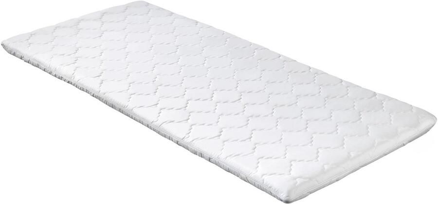 Liebling 160 x 200 cm visco topper visco schuim topmatras memory foam effect Made in EU afneembare hoes van polyester wasbaar op 60 graden wit