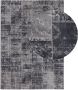 Lifa-Living Vloerkleed Grijs Tinten Synthetisch Wol Vintage Patchwork 133 x 200 cm - Thumbnail 3