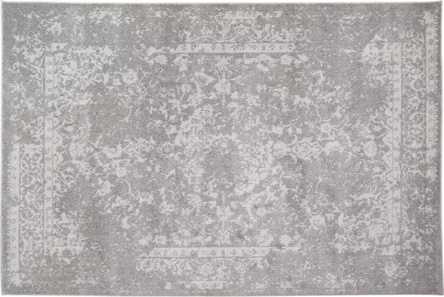 Lifa-Living Vloerkleed Yarah Lichtgrijs Zacht 160 x 230 cm Polypropyleen Poolhoogte 9 mm Vintage - Foto 2