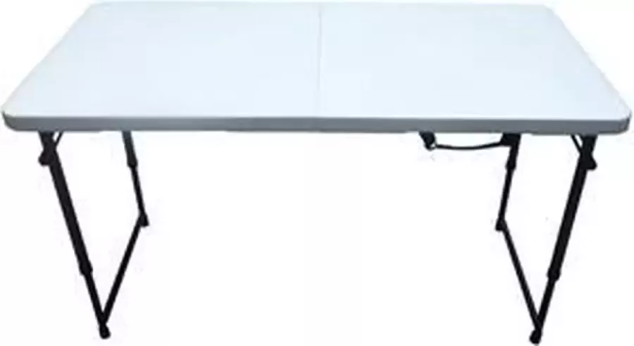 Lifetime buffettafel 122cm hoogte verstelbaar inklapbaar als koffer wit