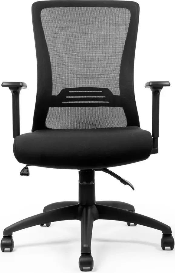LifeGoods Ergonomische Bureaustoel Office Chair Gamestoel Gaming Stoel Verstelbaar Volwassenen Zwart