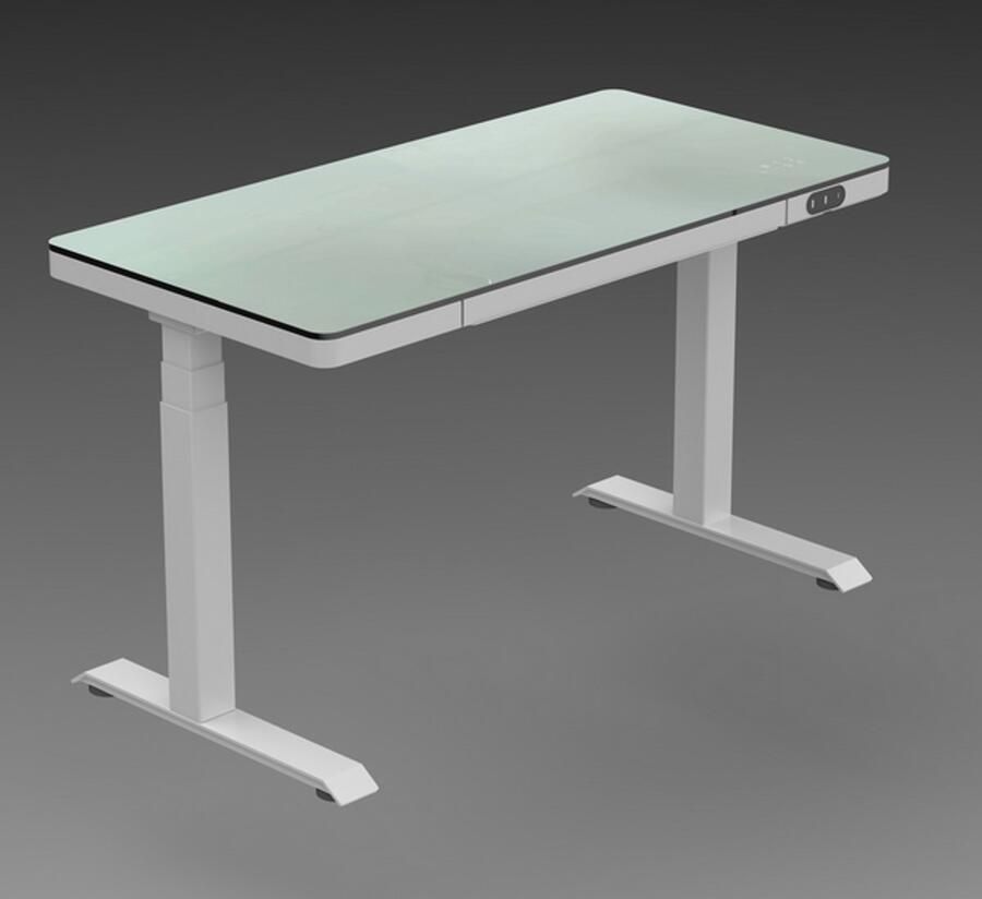 Lifespan Workplace SDG Glazen Zit-Sta-Bureau (wit) - Foto 3