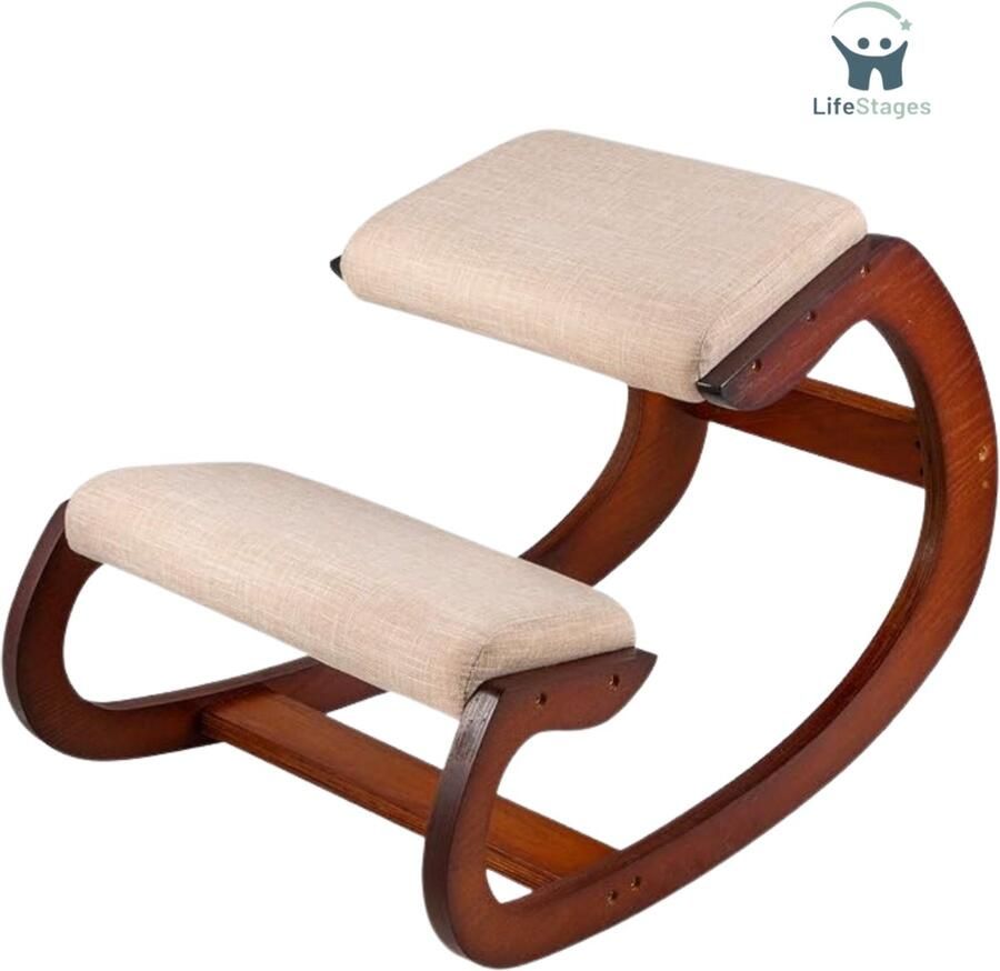 LifeStages Kniestoel Ergonomisch Verstelbaar Ergonomisch Comfortabel Voor Kantoor Thuis Vormvast En Stressverlagend Ergonomische Knielstoel Kruk