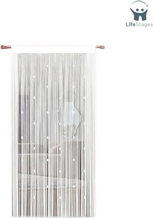 LifeStages Vliegengordijn Kralen Voor Deuropeningen Raamdecoratie Kamerscherm Enkele Deur Kralen
