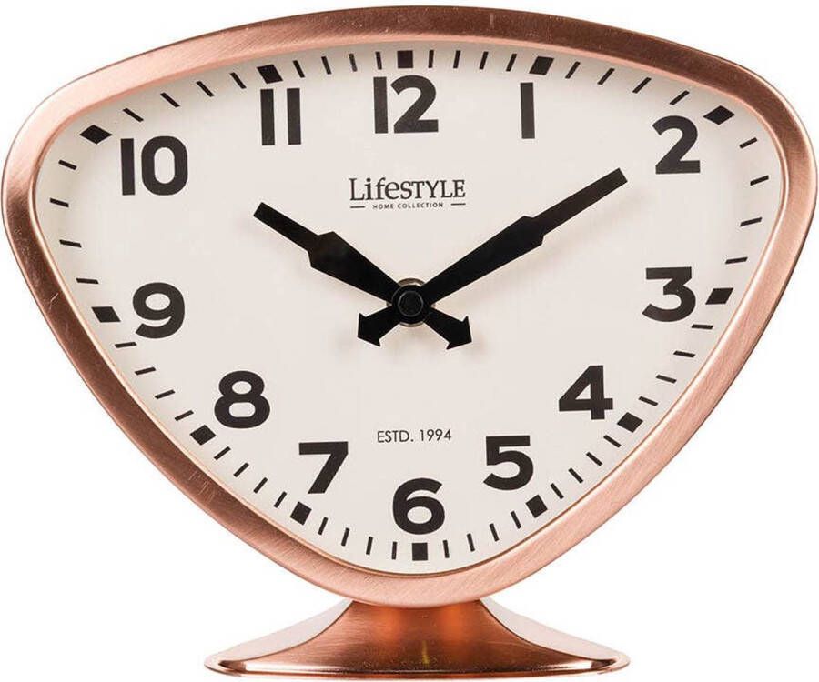 Lifestyle Home Collection Desk Tafelklok Triangle Koper