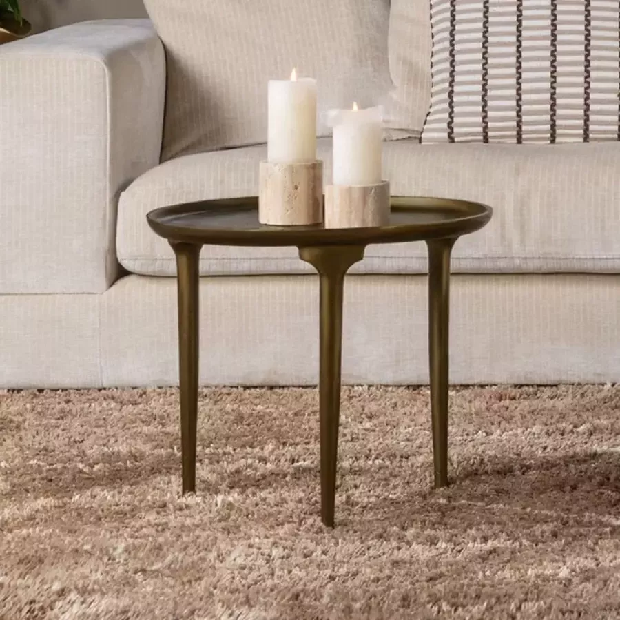 Lifestyle Home Collection Lifestyle Salontafel Allard 51cm Antique Gold