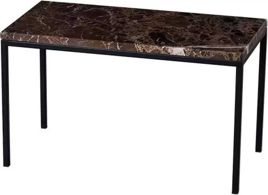 Lifestyle Home Collection Lifestyle Salontafel Westford Bruin Marmer 60cm