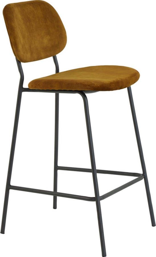 LifestyleFurn Eetkamerbank Yahaira Velvet Antraciet velours