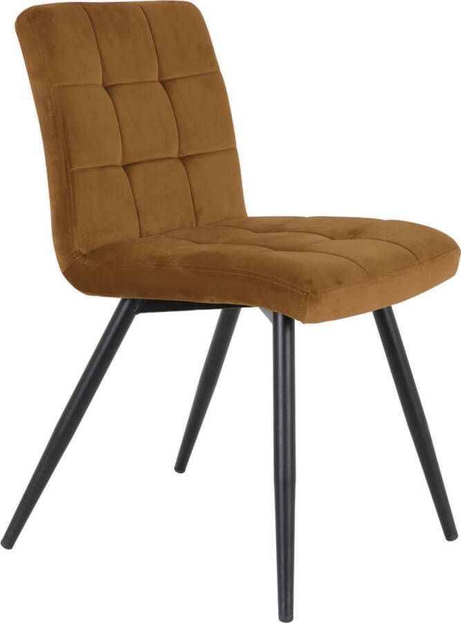 Sohome LifestyleFurn Eetkamerstoel set van 4 Gael Bouclé wit