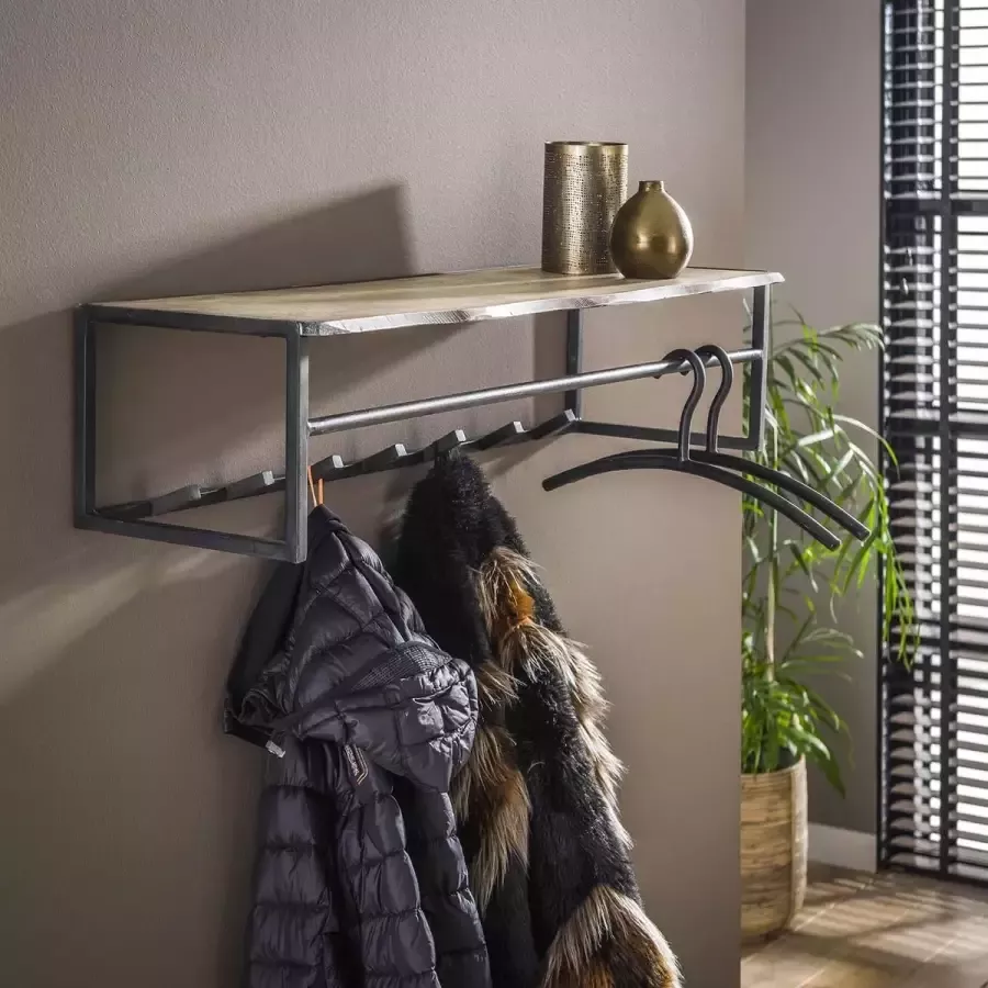 LifestyleFurn Kapstok 'Duane' Acaciahout met 7 haken