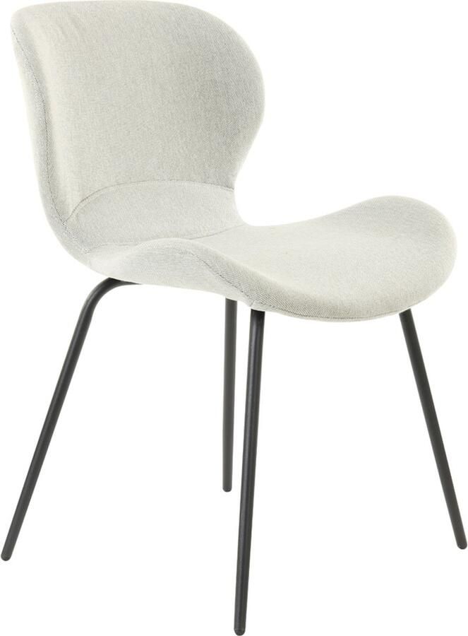 LifestyleFurn Draaibare Eetkamerstoel set van 2 Kristee Chenille Zand