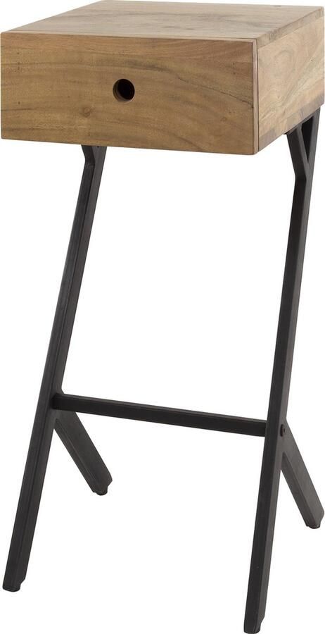 LifestyleFurn Nachtkastje Saroeun Massief Acacia Massief acacia naturel - Foto 2