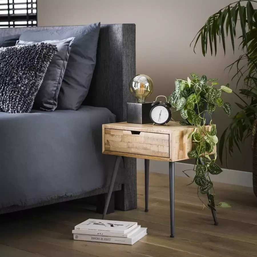LifestyleFurn Nachtkastje 'Teca' met 1 lade