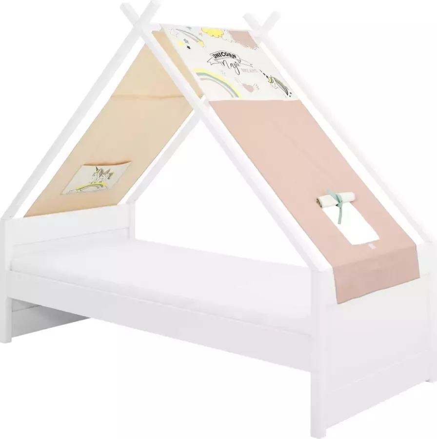 LIFETIME KI Lifetime Tipi bed Unicorn Cool Kids 90x200 Wit