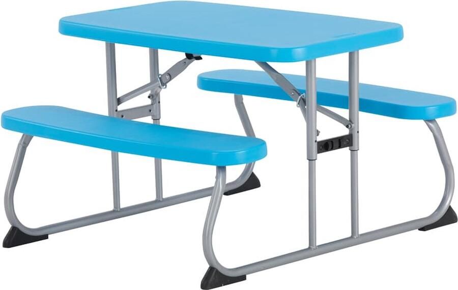 Lifetime Kindertafel Blauwe Opvouwbaar Picknickset Blauw
