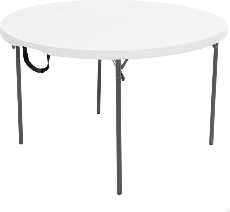 Lifetime Vouwtafel Wit 122 x 73 5 x 122 cm Staal Plastic